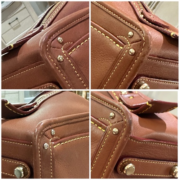 GORGEOUS Authentic Coach 1941 Dreamer 27 Satchel in Saddle, Light Gold. EUC - Picture 11 of 16